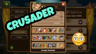 Magic Rush : Crusader (Equip, Commander Equip, Brawl Lineup, Arena Lineup)