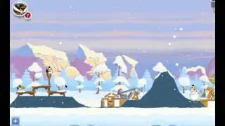 Angry Birds Friends Facebook - Winter Tournament Level 3 3 Star Walkthrough Week 2 Christmas