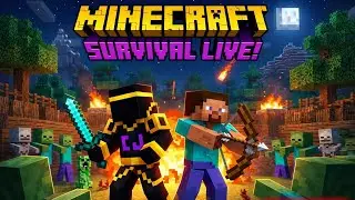minecraft survival live with friend 😳