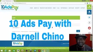 10 Ads Pay Review For Beginners with Darnell Chino