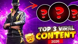 Top 3 Viral Channel Idea's 2026 📈 || Trending Contents For Gaming II 