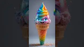 Magical Human Faces in Glass Fantasy |✨ #GlassIceCream & #CrystalCauliflower  #viral #shorts 🥦