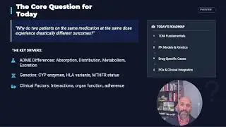 N 719 Lecture 4 Therapeutic Drug Monitoring and Pharmacogenetics testing
