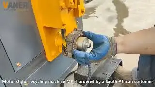 MR 6 Used Copper Motor Cutting Pulling Recycling Machine