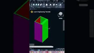 Extrude Faces in AutoCAD II AutoCAD 3D -17 #autocad #autocad3d