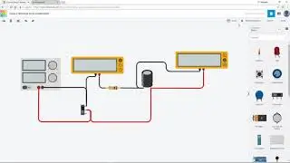 Carga y descarga de un condensador|Simulación con Tinkercad