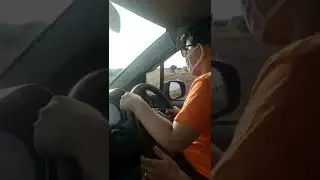 I drove a car for the first time.🚕🚕