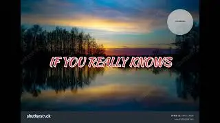 IF YOU REALLY KNOWS minus one (HD karaoke )//pillars band