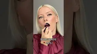 How to: Burgundy Lips with Color Theory Custom Lipstick Mix #burgundylips #lipstickhack #beautytips