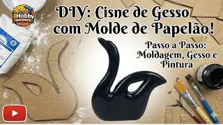 COMO FAZER CISNE COM GESSO USANDO UM MOLDE DE PAPEL&Atilde;O EM 5 MINUTOS #fa&ccedil;avoc&ecirc;mesmo  #diy