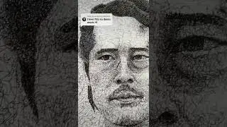 #artprint #fanart #thewalkingdead #twd #glennrhee #lineart #biroart #shorts #art