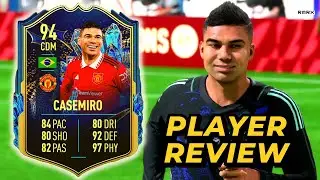 The BEST CDM in FIFA 23? 94 TOTS Casemiro Player Review