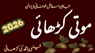 Latest Moti Haath Ki Kadhai✨Fancy Hand Embroidery Design|Pearl Work Collection 2025|HaleemaLifestyle