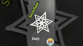 DIY - How to make Snowflakes out of paper #snowflake      #diy      #craftpaper     #origami