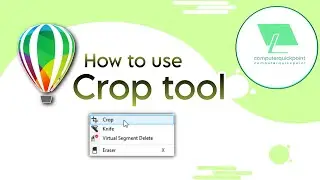 How to use crop tool in coreldraw | use crop tool in coreldraw