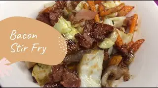 BACON STIR FRY WITH VEGETABLES | #Shorts