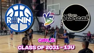 Team NorCal (Black) vs Ronin (13U Girls CO/2031) - 9.20.2025 - Live AAU Basketball Game