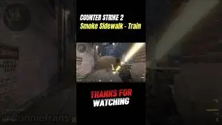 CS2 TRAIN - SMOKE SIDEWALK FROM HALLS #counterstrike2 #cs2 #cs2smokes