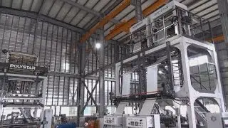 2 die head plastic extrusion machine