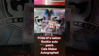 Cale Makar Rookie patch auto pride of the nation #shorts #hockey