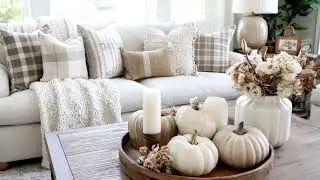 Neutral Fall Decor Ideas 2025 | Designer Secrets To Spotlight Wood With Warm White Seasonal Tones