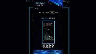 Nav Bar Hover | Javascript | coding  #html #css #javascript #programminglanguage #coading