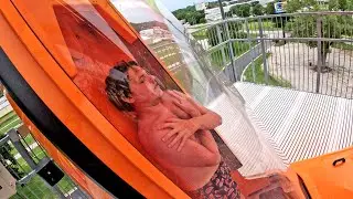 Drop Capsule Water Slide at Fun-Plex Omaha, Nebraska