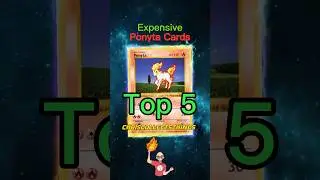 Top 5 EXPENSIVE Ponyta Pok&eacute;mon Cards 🔥 🐴 #shorts #top5 #baseset