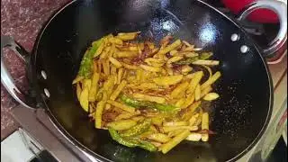 Black Nightshade Leaves with Aalu, Kali Saag aur Aalu🥰. #homemadefood #healthy 