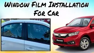 Honda Amaze Modified / Tint Car Windows / Car Window Film Installation / Honda Amaze Modification
