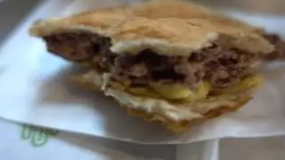 Shake Shack in Moscow, Russia - Crispy Chicken Sandwich, Cheeseburger & ShackBurger with Bacon
