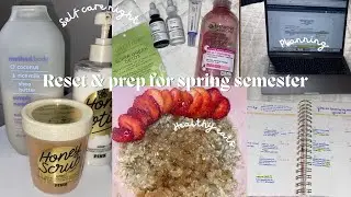 RESET & PREP W/ ME FOR SPRING SEMESTER; Planning, Shopping, Campus run & Self care two-day Vlog