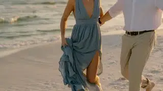 30A Engagement Photographer | Beachy Sunset Engagement Photos + Video in 30A, Florida