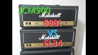 Marshall JCM900。EL34 VS 5881 サウンド比較レビュー。音の違い。TUBE(真空管・パワー管) マーシャル Difference SOUND DEMO Comparison