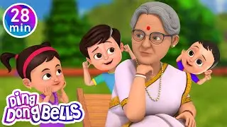 Dadi Amma Dadi Amma Maan Jao + 9 More Hindi Nursery Rhymes | Ding Dong Bells Animals