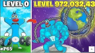 ROBLOX OGGY AND JACK PUSH LIMIT AR MAX ULTRA MAX STRONG MAN!!!!