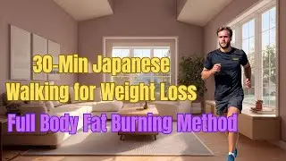 30-Min Japanese Walking for Weight Loss | Full Body Fat Burning Method