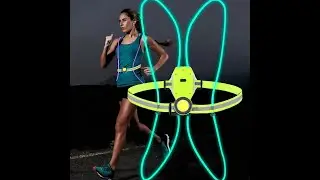Night Running Light Reflective Vest LED Chest Lamp USB Charge Camping Fishing Cycling Vest Light