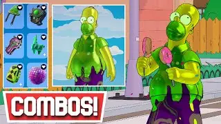 *NEW* BEST REACTOR WASTE HOMER SIMPSON SKIN COMBOS [SUPER LEVEL STYLES]! | Fortnite