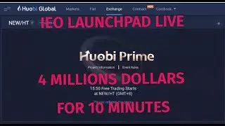 IEO Launchpad live at Huobi | 4 mln in 10 minutes
