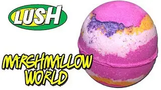 LUSH - MARSHMALLOW WORLD  Bath Bomb - Underwater DEMO & Review