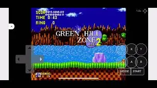 Playing the Sonic 1 16 bit Protoype on Retrogames.cc
