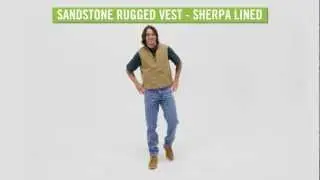 Жилет Carhartt Men's Sandstone Rugged Vest с подкладкой из шерпы