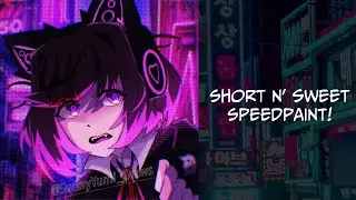 Under the Neon Lights | Cyberpunkish DDLC Speedpaint