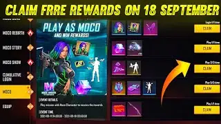 FREE Rewards 18 September Free Fire || 18 September Update Free Fire || 18 September New Event