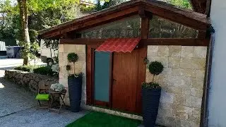Tejadillo para puerta de entrada - Bricomanía