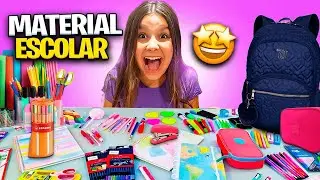MOSTRANDO MEU MATERIAL ESCOLAR 2024 *mostrei tudo