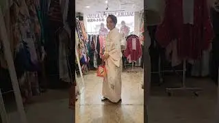 Elegantly styled pastel kimono with perfect obi and accessory coordination! #kimonofashion #nara