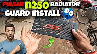 Pulser n250 radiator guard install 😱 pulser n250 modification 😍 @TheN250Rider07 
