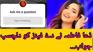 Dua fatima |answer to fans questions|  instagram....